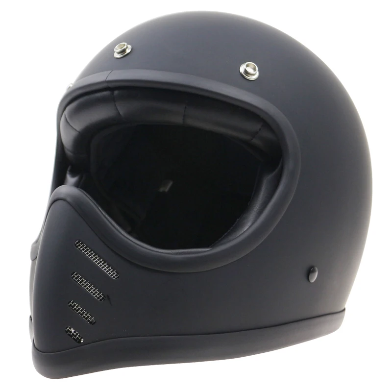 Мотоциклетный шлем в стиле ретро на все лицо старого велосипеда для Cafe racer может