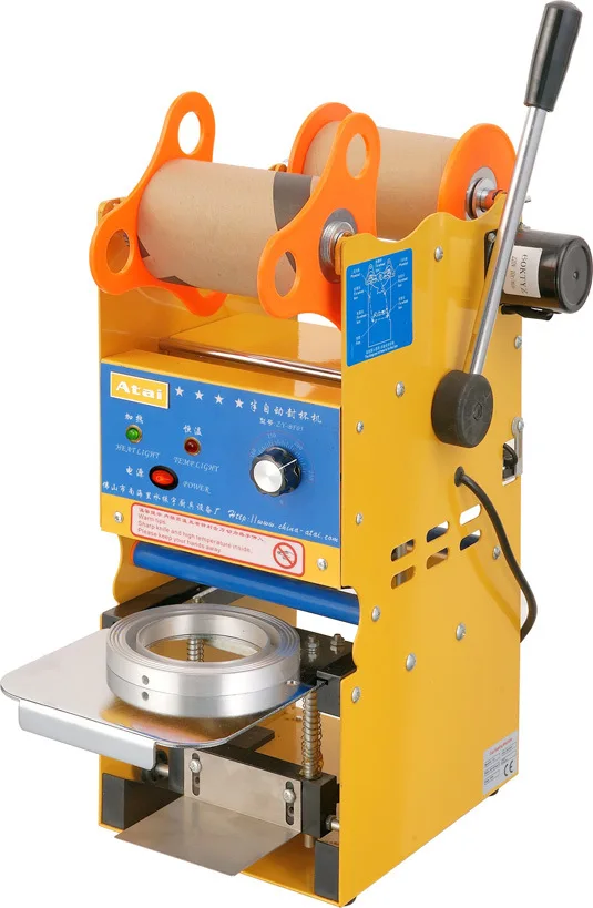 

220V 50-60HZ Semi-automatic Milk Tea Sealing Machine 75/95mm Milk Tea Sealing Machine