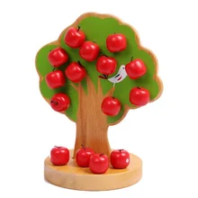 Деревянные Монтессори математика Дети Игрушки для маленьких детей магнитная яблоня Японии бренд Oyuncak Brinquedos Juguetes Brinquedo 48