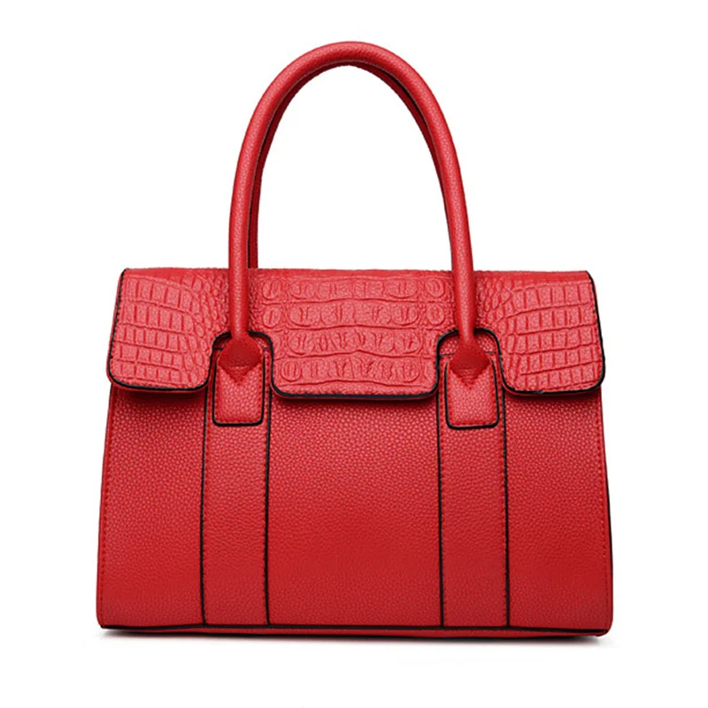 Women Handbag Crocodile Pattern Designer Luxury Leather Shoulder Bag Casual Crossbody Bags Sac A Main Fashion Style SS7134 (3)