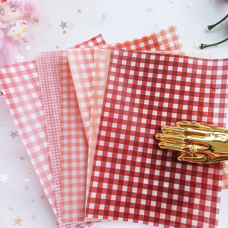 

12Pcs Basic Grid Fringes Morandi Dots Material Paper Junk Journal Planner Craft Paper DIY Scrapbooking Vintage Decorative