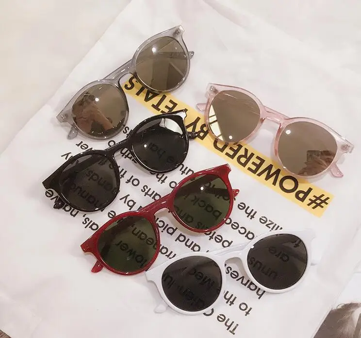 Новые Ретро солнцезащитные очки трендовая круглая оправа женские солнцезащитные очки с защитой от ультрафиолета