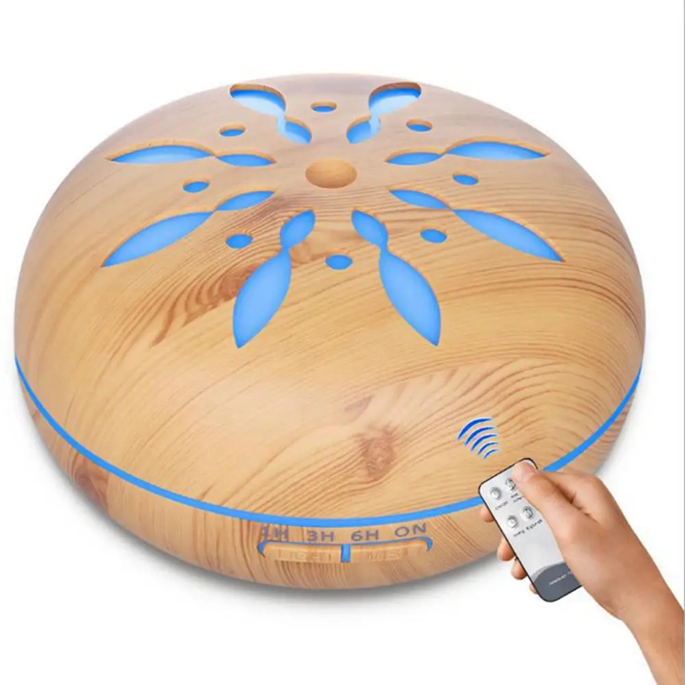 

Flower Pattern Night Light Humidifier Mute 550ml Aroma Air Freshener Diffuser