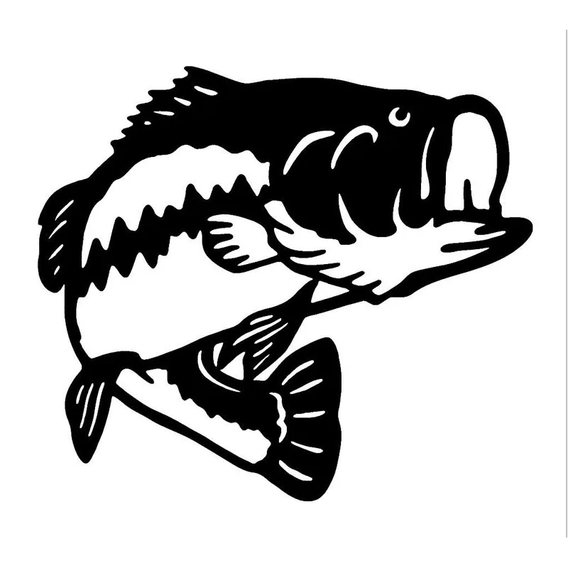 Download 17.2*15.1CM Sea Bass Fishing Fun Car Sticker Vinyl Decals ...