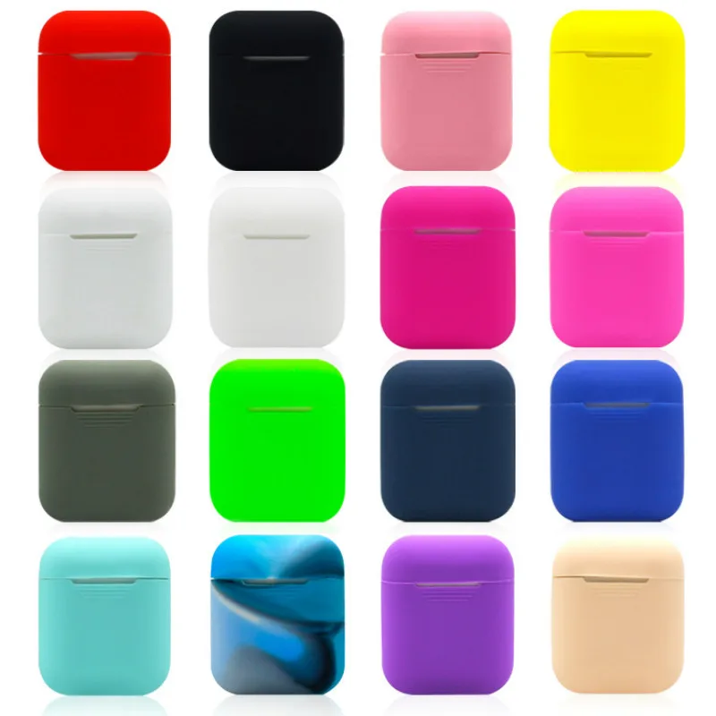 Protector Case Soft Silicone for Airpods Transparent Ultra Thin Cover Shockproof Pouch Apple Air Pods Earphone | Электроника