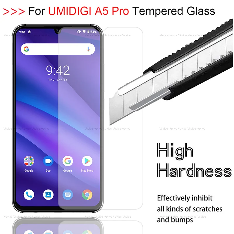 Для Umidigi A5 Pro X закаленное стекло защитное стекло для экрана протектор для UMIDIGI A5 PRO 6," F1 Z2 S2 S3 Pro пленка для мобильного телефона