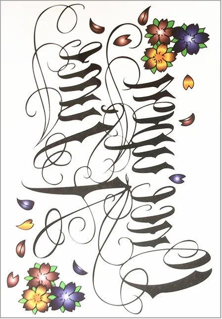 Shnapign красивые стены цветок временные татуировки Средства ухода за кожей Книги по искусству флеш-тату Стикеры 21*15 см Водонепроницаемый