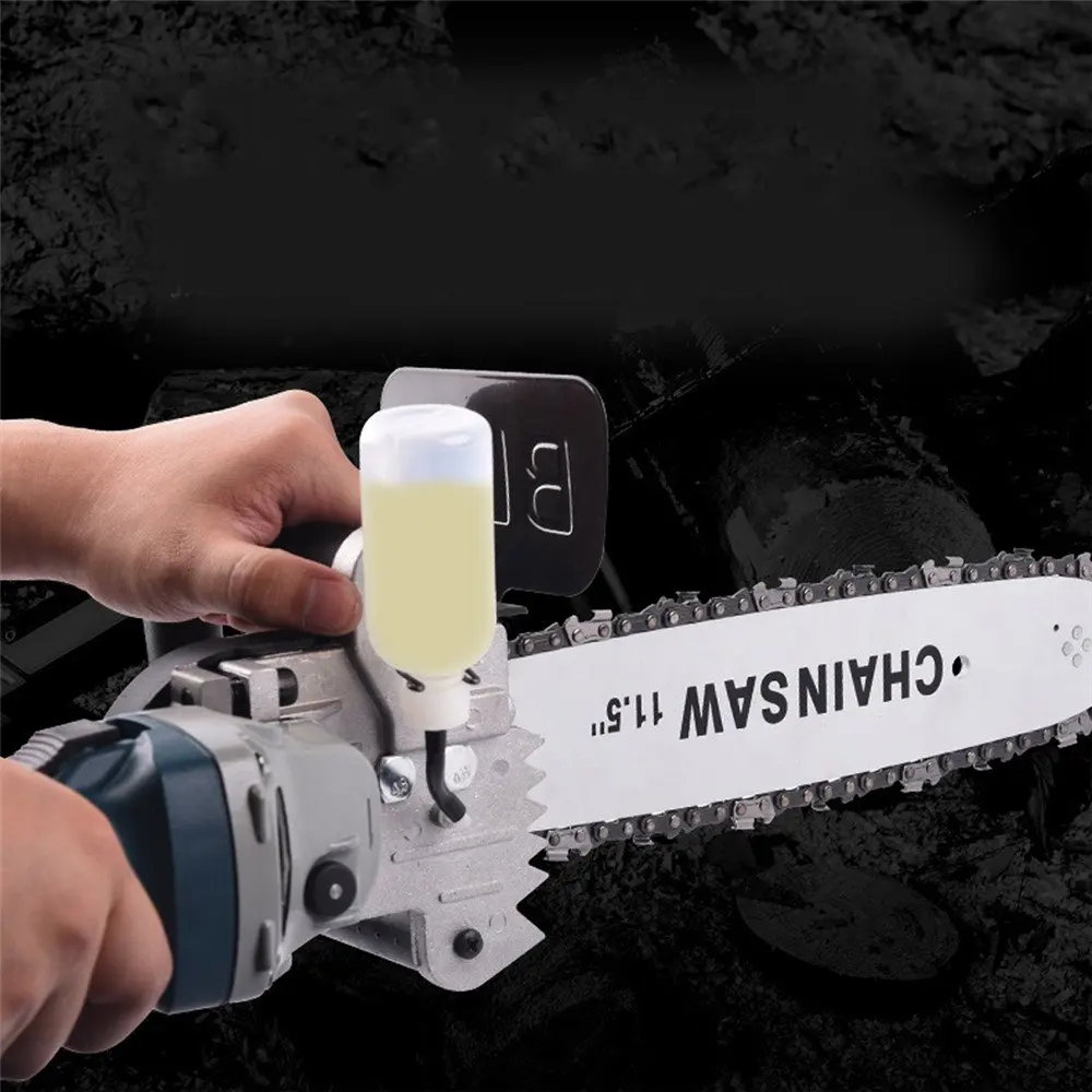 

Drillpro 11.5 Inch Chain Saw Bracket Change Angle Grinder into Chain Saw for 100 Angle Grinder Woodworking Tools