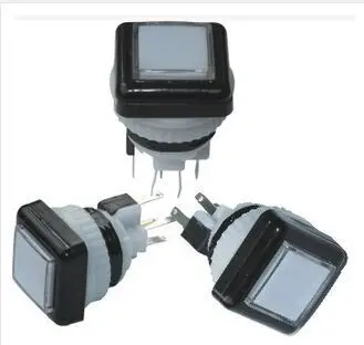 

Illuminated Square Push Button Switch 27mm x 27mm Buttons With Microswitch LED Lights