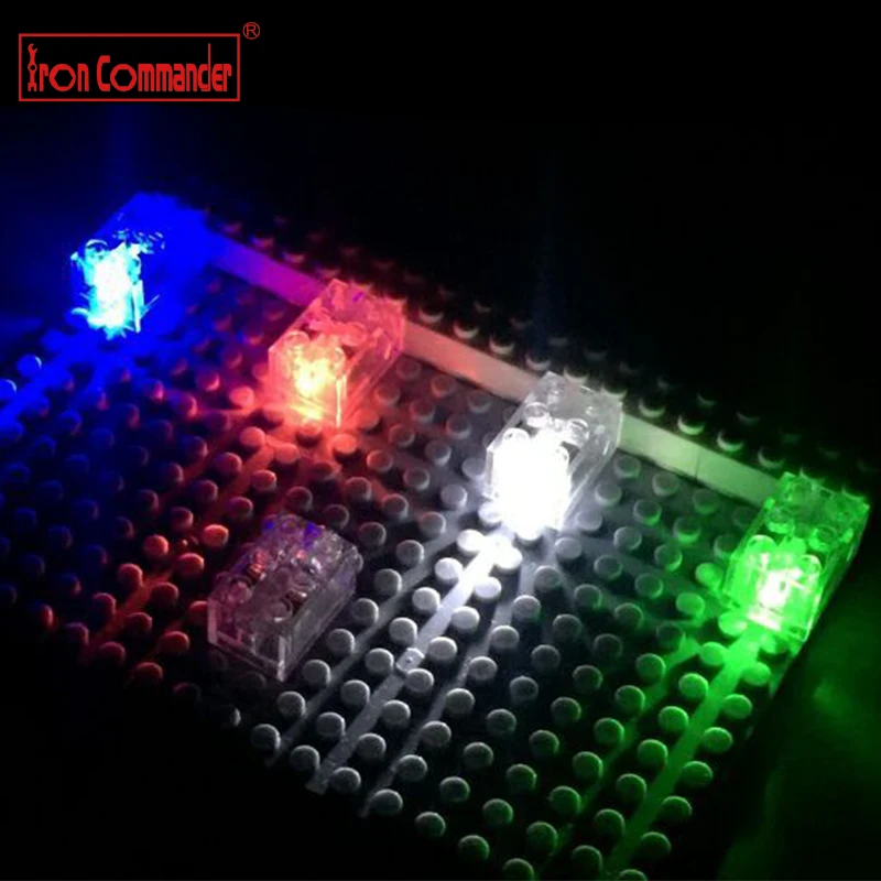 5pcs/lot LED light up Building Blocks Bricks Toys 2*3 with LED Lights