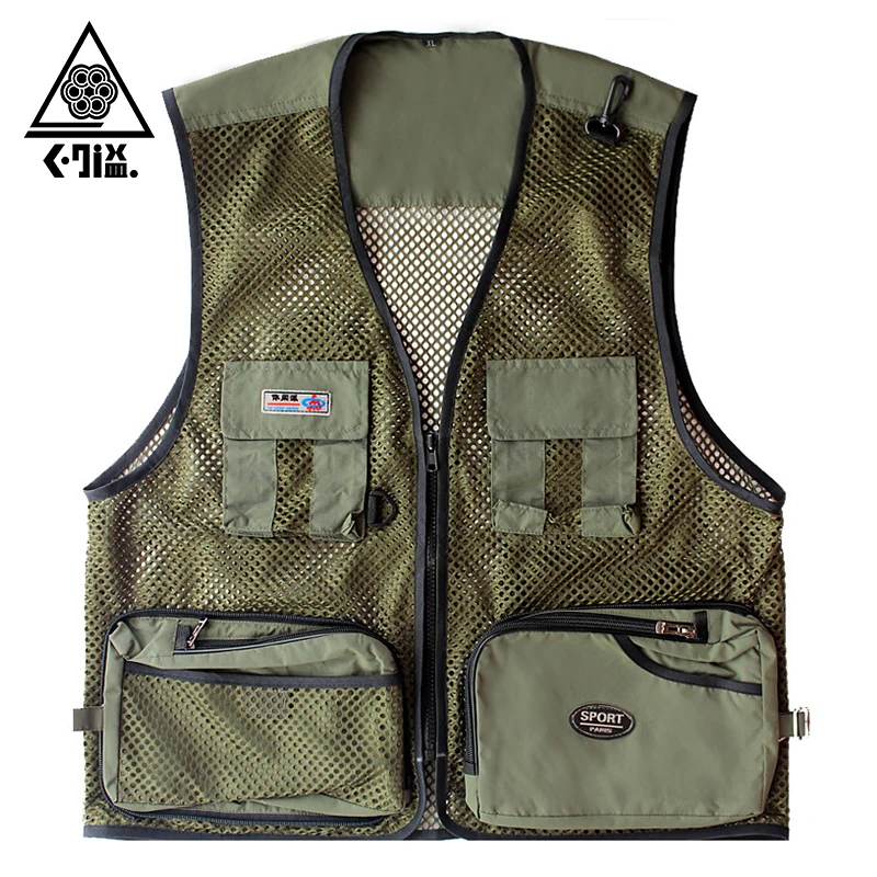 Summer Quick Dry Mesh Fishing Vest Men Women Breathable Fishing Wear