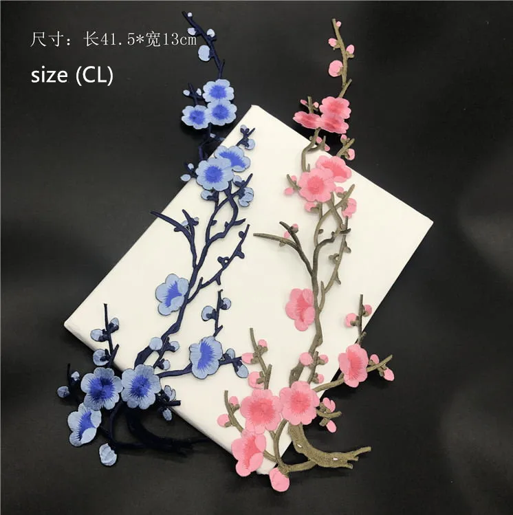 New arrival 20 pcs Big Winter Flowers Embroidered patches iron on Jeans coat tshirt bag dress decor repair Motif accessory diy | Дом и сад