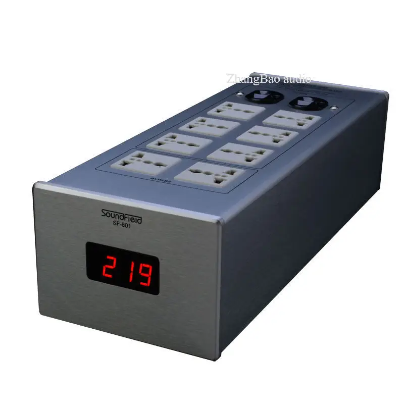 Высококлассное звуковое поле SF 801 фильтр мощности HIFI розетка с вольтметром