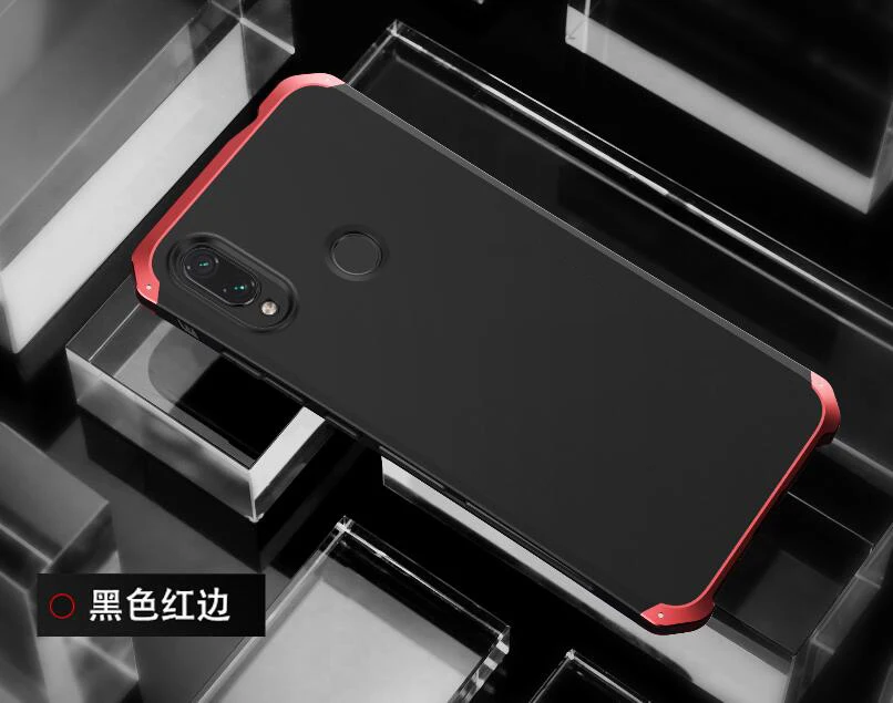 Чехол для Xiaomi Redmi Note 7 Алюминиевый металлический каркас твердый пластиковый чехол на заднюю панель для Xiaomi Redmi Note 7 Fundas Coque Shell - Цвет: Слоновая кость