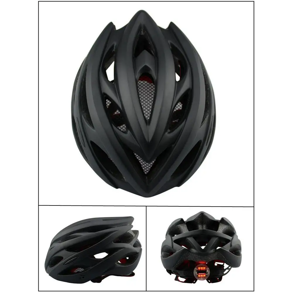 Матовый велосипедный шлем со светлой дорогой велосипед защитная шляпа Крышка горный велосипед MTB светодиодный легкий шлем аксессуары для велоспорта