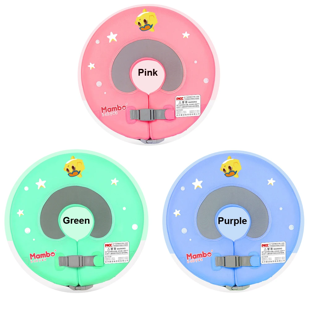 New Safer Baby Neck Swim Ring Circle Non-Inflatable Baby Neck Float for 0-12month Newborn Swim Trainer Swimming Pool Accessories
