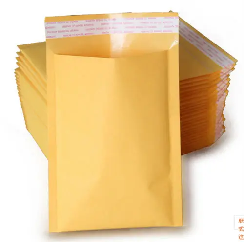 Yellow Kraft Bubble Mailers Padded Envelope Shipping Bags Self Seal F6T0 