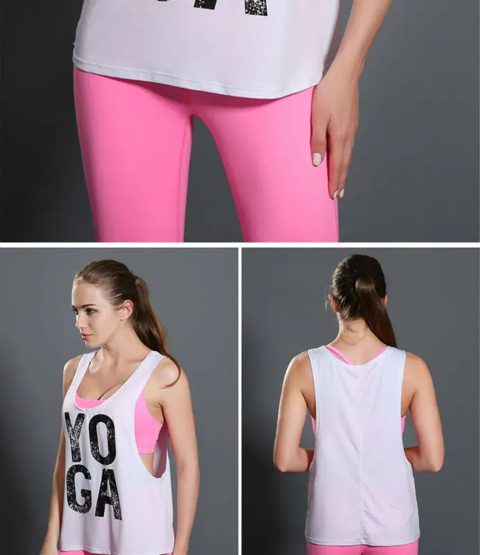 Женская рубашка для йоги, со словами, для активного спорта, бега, фитнеса, без рукавов, рубашки для девушек, рубашка для тренировок, спортивный жилет, женские рубашки