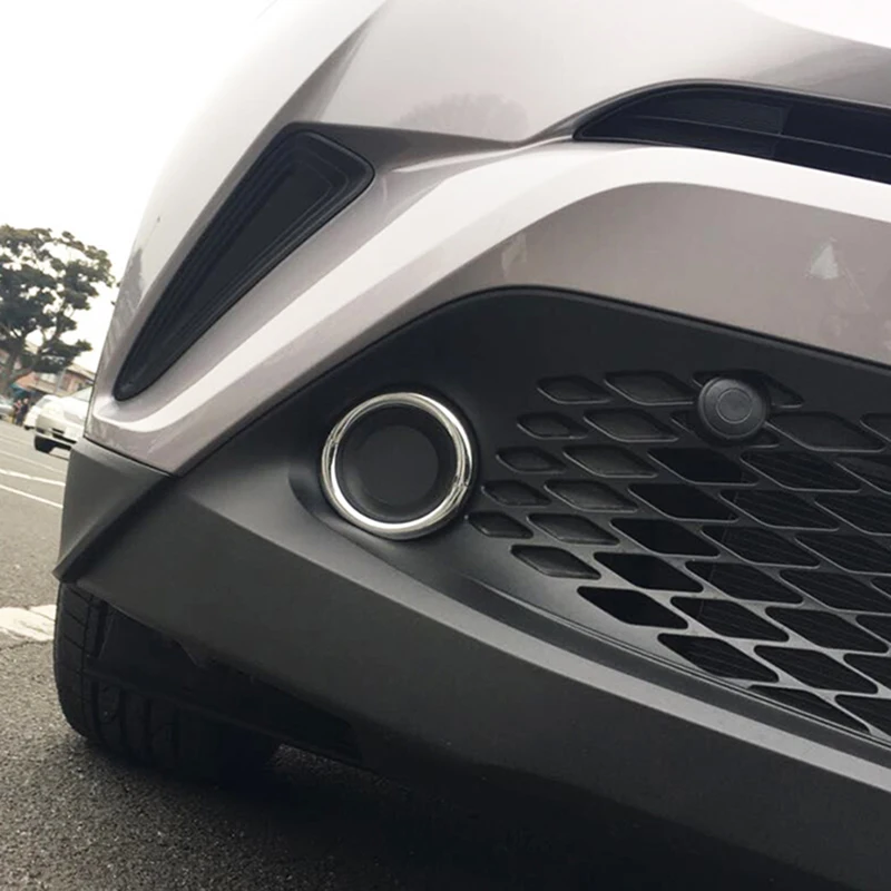 Для Toyota C HR CHR 2017 2018 2019 Хромированная передняя фара противотумансветильник
