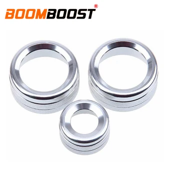 

High configuration Audio Decorative Circle For BMW E81/E87/F20/F21/E82/E88/F22/F23/F45/F46 Car Air Conditioning Knobs silver