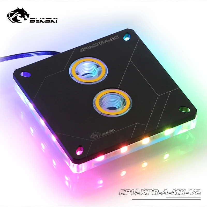Bykski CPU-XPR-A-MK-V2 ، ل إنتل Lga115x/2011 وحدة المعالجة المركزية المياه كتل ، RBW الإضاءة نظام ، Microwaterway مياه التبريد كتلة