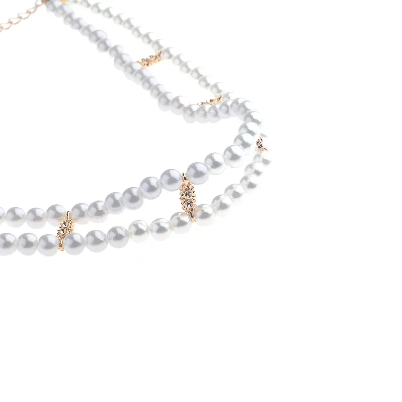 Женское Двухслойное ожерелье чокер с жемчугом|chokers necklaces for women|choker necklacepearl choker