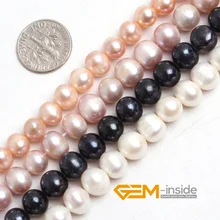 Perle: 8-9mm Perle D’eau Douce Perles en Vrac de BRICOLAGE Perles Pour Bracelet Ou Collier Faisant Perles Strand 15 “en gros!