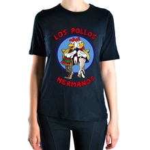 Breaking 2016 Summer LOS POLLOS Hermanos t shirt Women top harajuku brand tee shirt funny tracksuit femme cotton hiphop