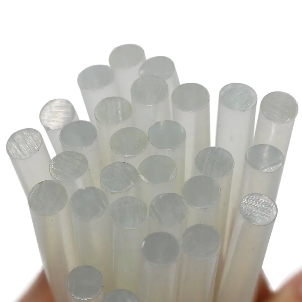

30 PCS Transparent Hot Melt Glue Sticks, Small Size in 100 mm x 7 mm (Appox. 3.9 inches x 0.27 inches)