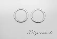 Free Shipping Chromed 2PCS Inner Horn Loudspeaker Cover Trim For Ford Edge 2015 2016 2017