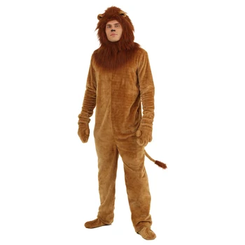 

Adult Deluxe Lion Wizard of Oz Halloween Animal Theme Costume
