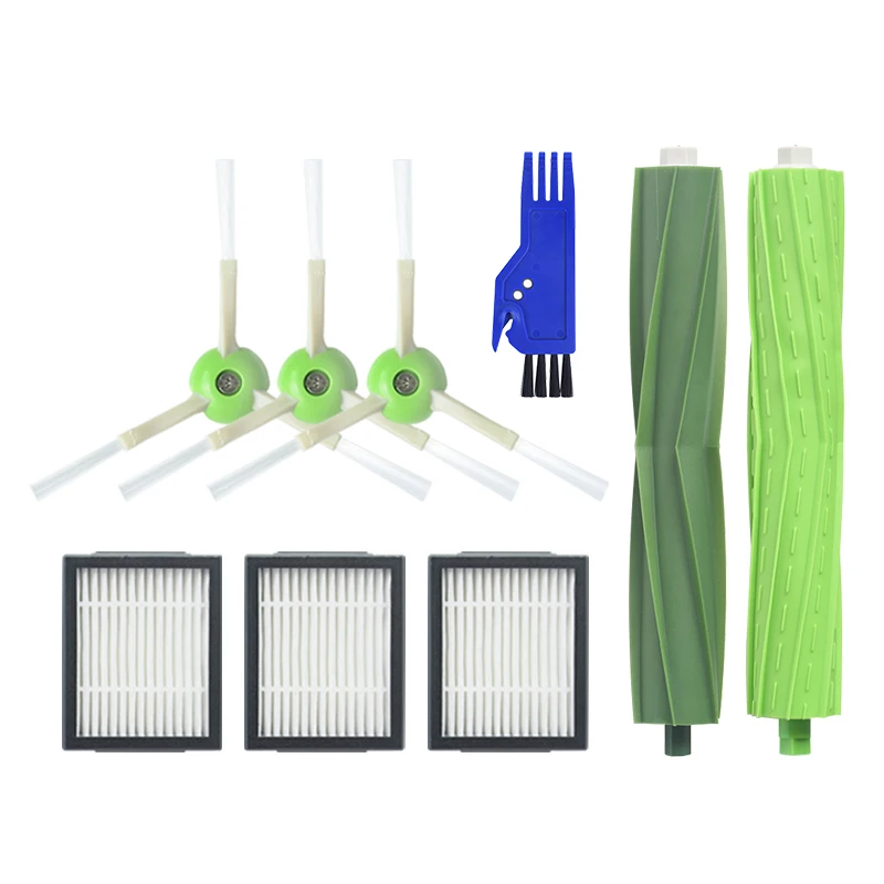 

1 Set Multi Surface Brush 3 Side Brush 3 High Efficiency Filters For Irobot Roomba I7 I7+ I7 Plus E5 E6 E7 Series - Vacuum Cle