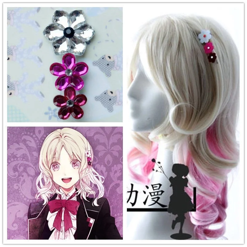 Японская аниме DIABOLIK LOVERS Komori Yui Косплей Милая заколка для волос девочек