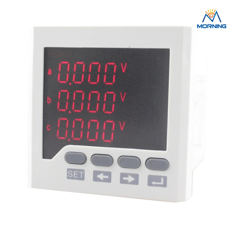 

3D6 size 72*72 favourable price and high quality ac 3 phase led digital energy meter for industrial usage