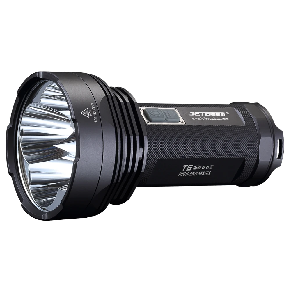 JETbeam T6 прожектор 4 * CREE XP L светодиодов Макс 4350 люмен ручной фонарь 119500cd Дальний