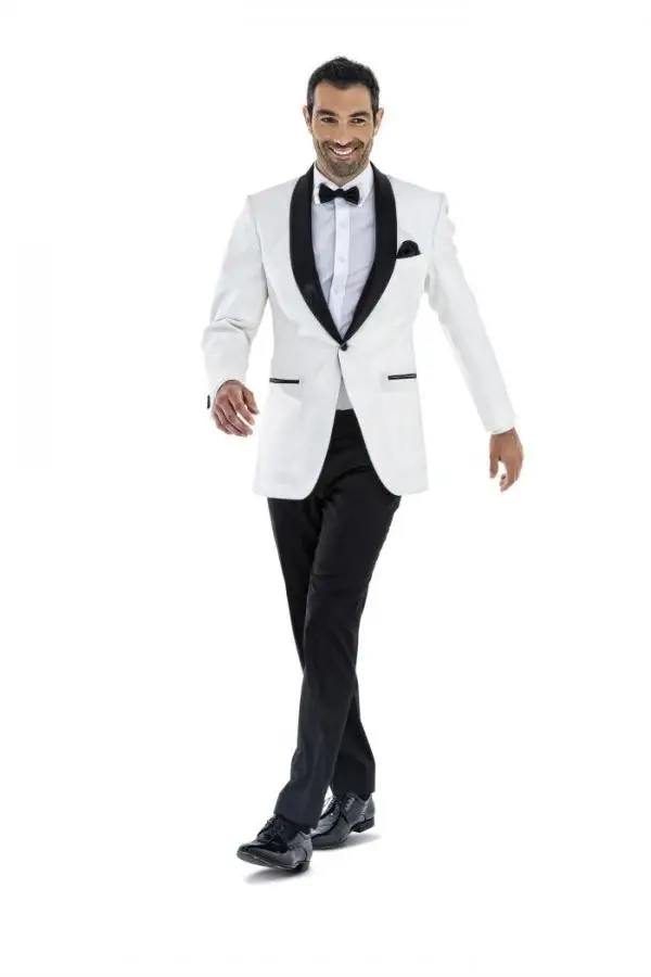 Latest Coat Pant Designs White Wedding Suits For Men Formal Slim Fit Latest Coat Pant Designs White Wedding Suits For Men Formal Slim Fit Prom Groom Gentle Tuxedo Custom 2 Piece Jacket Terno Aui In From S Clothing