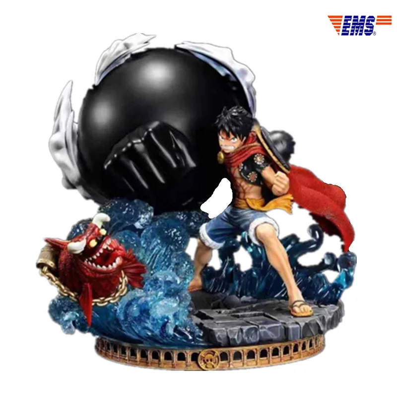

ONE PIECE The Straw Hat Pirates Gear Third Monkey D. Luffy Resin Scenes Statue Action Figure Model Toy X422