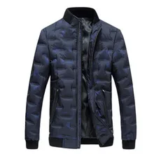 Зимняя куртка мужская мода Стенд воротник Мужская парка куртка Мужская s Твердые толстые куртки и пальто мужские зимние парки