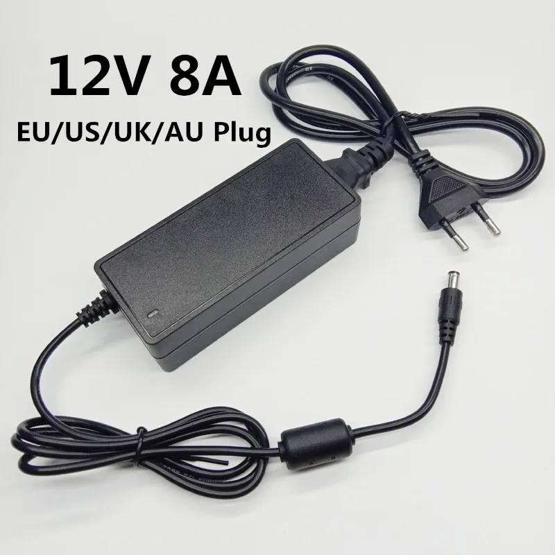 12 V 8A AC DC Питание 220v постоянного тока до вольт универсальный адаптер переключения