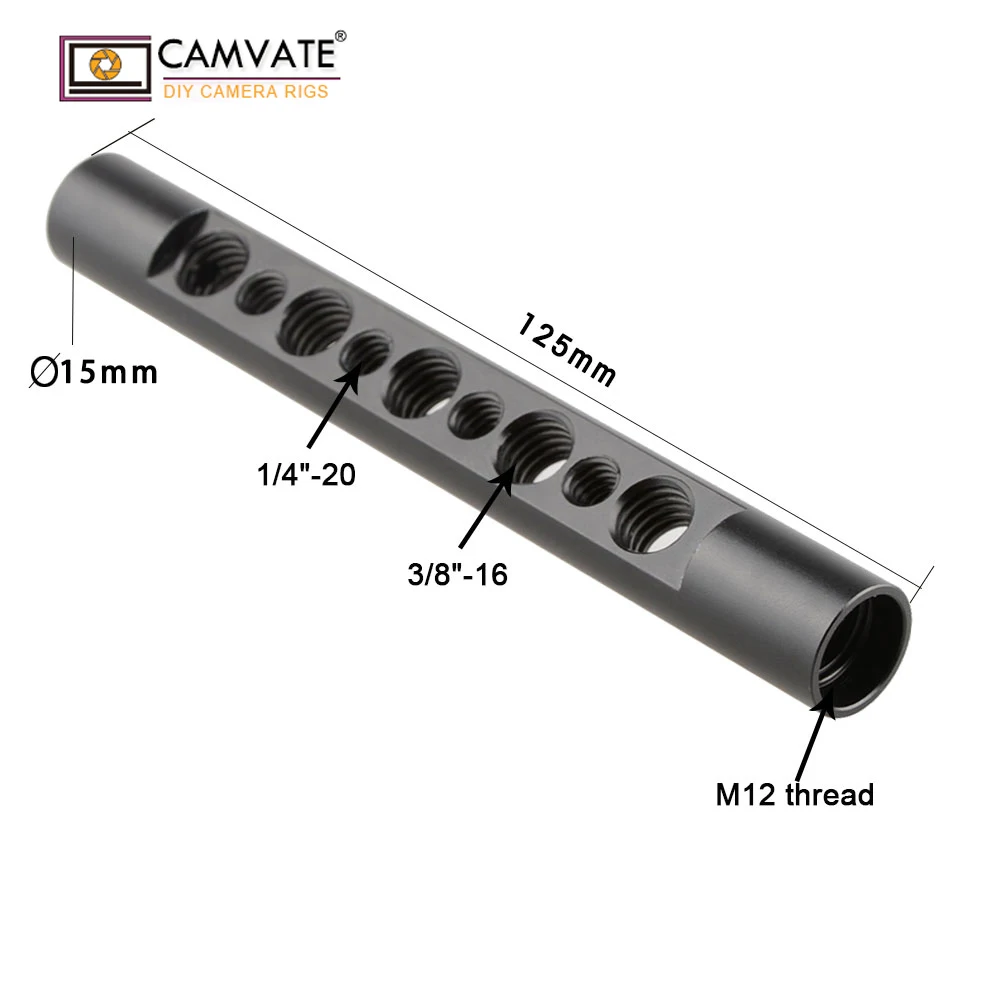 CAMVATE (125 мм в длину) Универсальный Камера 15 творог с 1/4 &quot3/8&quot нитки для