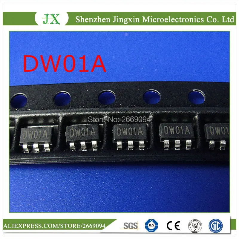 5 pcs New DW01-A DW01A DW01 SOT-23-6  ic chip