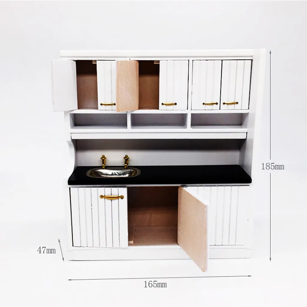 Miniature Kitchen 1:12 Mini Dollhouse Kitchen Dining Table and Chair Cabinet Set Cute Doll House Kids Pretend Toy Miniature C531 Miniature Kitchen 1:12 Mini Dollhouse Kitchen Dining Table and Chair Cabinet Set Cute Doll House Kids Pretend Toy Miniature C531