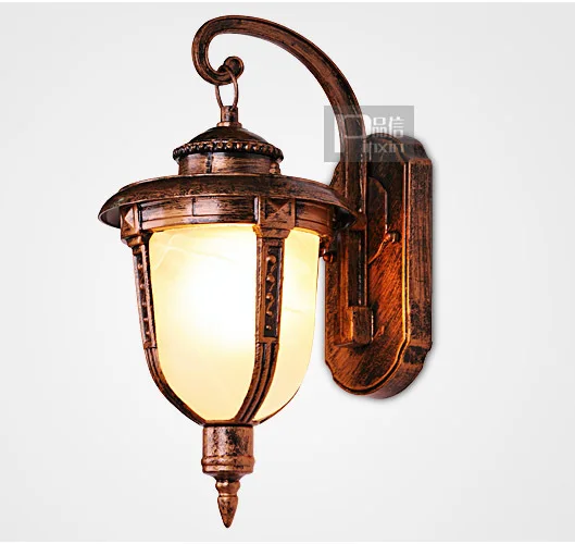 Винтажный настенный светильник в спальню из прозрачного стекла,, Европейский настенный светильник для прихожей и ванной комнаты