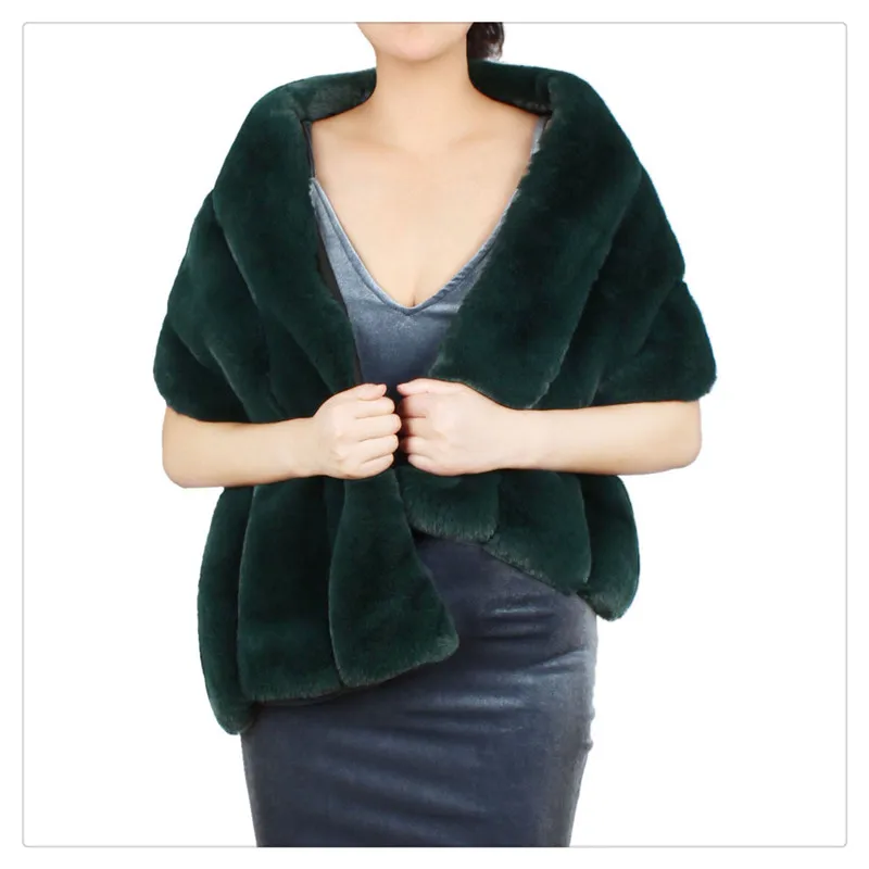 New autumn and winter new goods real - shot imitation fur cape fur cape dress small coat to match Europe and America (9)