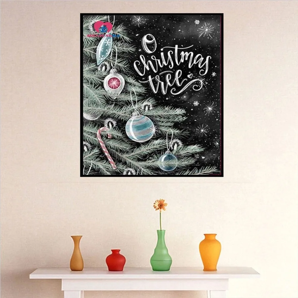 DIY Diamond Painting Embroidered Chalk Blackboard Word Cross Stitch 