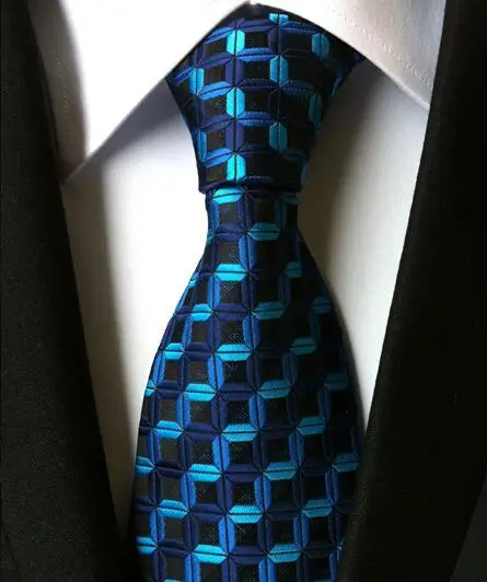 Дизайн 1200 иглы Шелковый мужской галстук 8 см мужские галстуки модели Paisley для мужчин галстук классическая одежда деловой Свадебный галстук вечерние Gravatas - Цвет: LUC08
