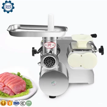 

Beef grinding machine pork cutting machine meat grinder and cutter slicer for sale