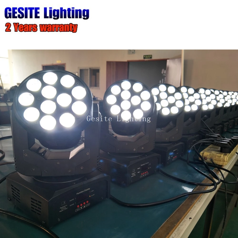 Cabeça de Luz para o Clube Luz em Movimento 2017 Novo Design 12 Pcs 8 w Rgbw 4in1 Levou da Dj Palco Discoteca. 16 Cheap Efeito de Iluminação de palco