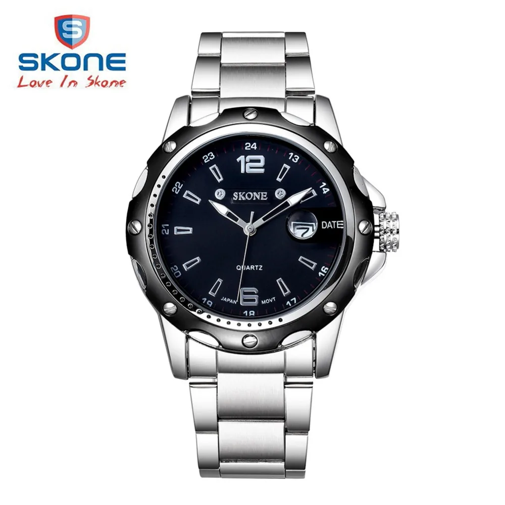 

SKONE Dress Calendar Watches Men Famous Brand Luxury Mens Luminous Quartz Watch Fashion Watches Man Clock Relogio Masculino XFCS