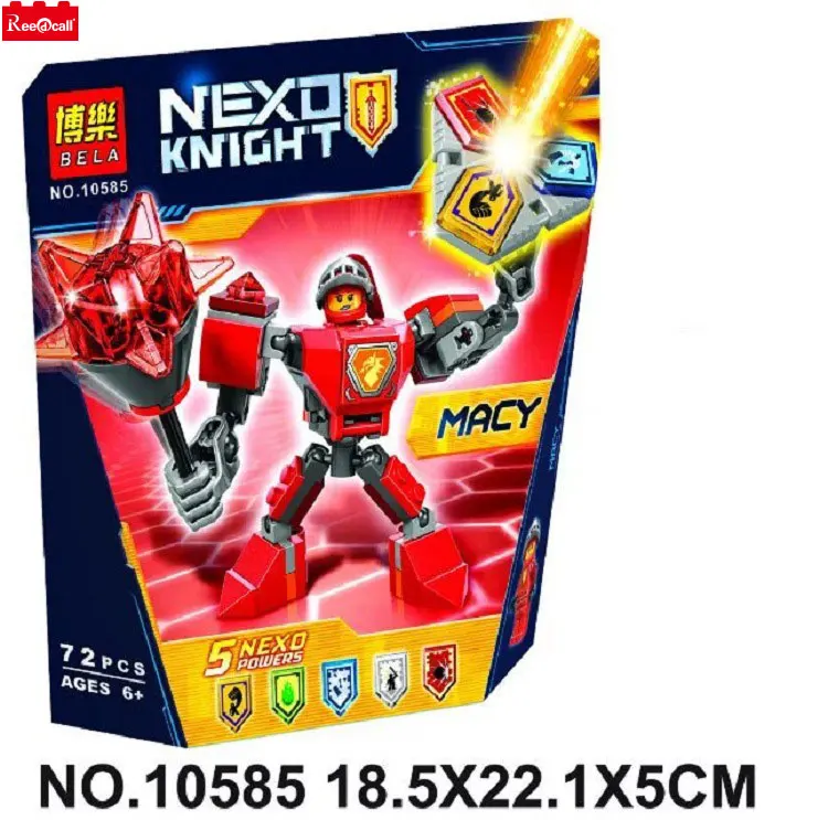 Nexo Knights боевой костюм Macy глины Аарон Лэнс Axl строительство комплект Совместимость